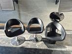 Fauteuils de coiffeur + lavabo, Maison & Meubles, Chaises, Enlèvement, Comme neuf, Noir, Deux