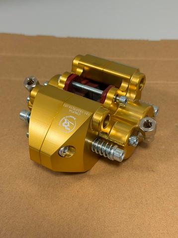 Kart Brake Caliper 4 Pot System GOLD NIEUW Goud remklauw beschikbaar voor biedingen