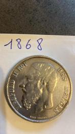 Zilverstuk / zilvermunt 1868, Postzegels en Munten, Ophalen of Verzenden, Zilver