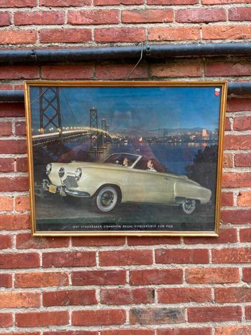 Studebaker dealer poster original oldtimer, Enlèvement ou Envoi, Comme neuf