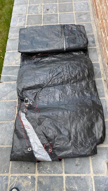 Afdekzeil voor ovaal zwembad 660 x 420cm zwart beschikbaar voor biedingen