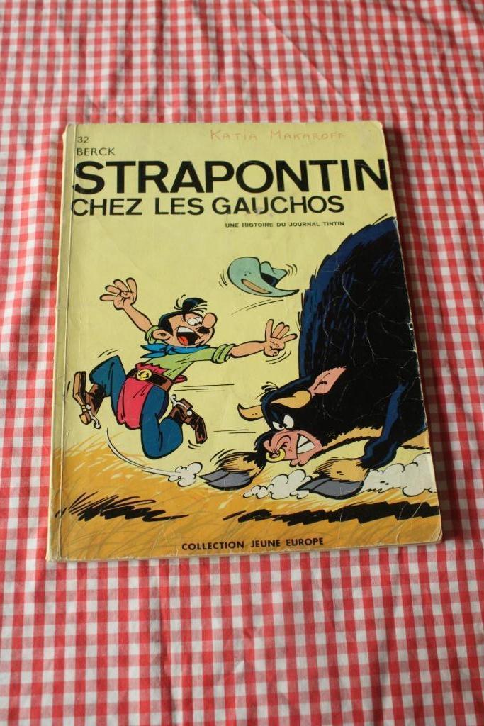 STRAPONTIN chez les GAUCHOS - EO - 1965 - Berck, Boeken, Stripverhalen, Gelezen, Eén stripboek, Ophalen of Verzenden