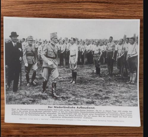 Duitse WO2 Niederländische Aufbaudienst kriegsberichter foto, Verzamelen, Militaria | Tweede Wereldoorlog, Ophalen of Verzenden