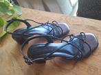 Sandalen - Blauwe- Tamaris - maat 39 -  hak 4cm, Ophalen, Zo goed als nieuw