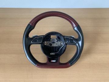 audi SQ5 stuurwiel rood leer + flippers + afgevlakt 2012- 17 beschikbaar voor biedingen