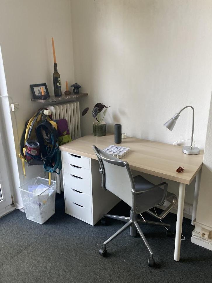 IKEA LAGKAPTEN/ALEX bureau 120x60 cm, Huis en Inrichting, Bureaus, Zo goed als nieuw, Bureau, Ophalen