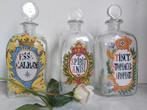 3 zeer decoratieve vintage apothekersflessen Holmegaard, Antiek en Kunst, Ophalen of Verzenden