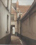 Maurice Sterck (1910-1994): Steegje (O/D, 50 x 60 cm), Ophalen of Verzenden