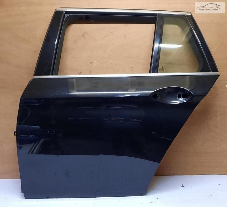 Portier deur BMW 5-serie Touring F11 v.a 2010 Black Saphir, Auto-onderdelen, Carrosserie, Deur, BMW, Achter, Links, Gebruikt, Ophalen of Verzenden