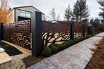 CORTEN omheining, aluminium panelen - Poort - Balustrade, Jardin & Terrasse, Clôtures de jardin, Enlèvement, Neuf, Fer, Clôture ornementale