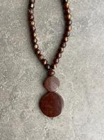 Bruine halsketting Les cordes, Bijoux, Sacs & Beauté, Enlèvement ou Envoi, Comme neuf