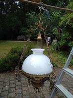 Vintage koperen elektrische luster, Antiek en Kunst, Ophalen