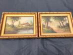 2 peintures sur toile - Piet Peters (1889-1950), Antiquités & Art, Art | Peinture | Classique, Enlèvement ou Envoi