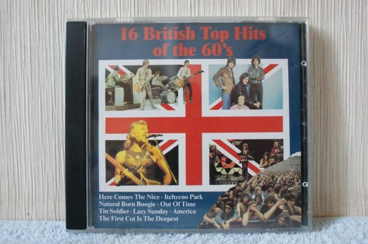16 british top hits of the 60's cd, Cd's en Dvd's, Cd's | Verzamelalbums, Gebruikt, Rock en Metal, Ophalen of Verzenden