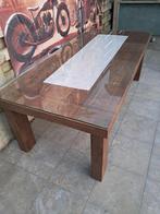 Tafel  met glasplaat, Huis en Inrichting, Ophalen, Gebruikt