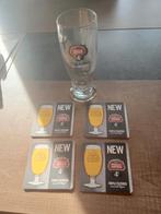Stella Artois glas 4% Triple Filtered + 4 bierkaarten, Verzamelen, Ophalen of Verzenden, Zo goed als nieuw, Glas of Glazen, Stella Artois