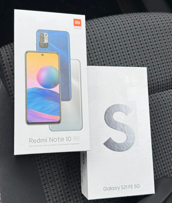 Samsung S10 FE 5G 128GB + Xiaomi Redmi Note 10 5G 128GB NEUF, Telecommunicatie, Mobiele telefoons | Samsung, Overige modellen