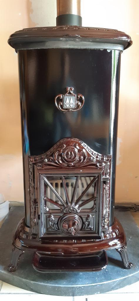 Poêle à bois/boulets défumés, Huis en Inrichting, Kachels, Gebruikt, Houtkachel, Hout, Ophalen