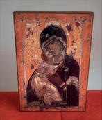 Icône sur bois Mère de Dieu Vladimir, Antiquités & Art, Antiquités | Objets religieux, Enlèvement
