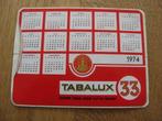 Sticker 1974 Tabalux 33 Kalender, Ophalen of Verzenden, Zo goed als nieuw, Overige typen