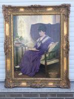Schilderij HENRI MOREAU 1200€, Antiek en Kunst, Kunst | Schilderijen | Klassiek, Ophalen