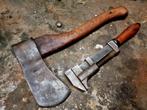 Antieke sleutel en bijl, Antiek en Kunst, Antiek | Gereedschap en Instrumenten, Ophalen of Verzenden