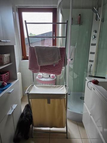 Porte serviettes avec panier à linge beschikbaar voor biedingen