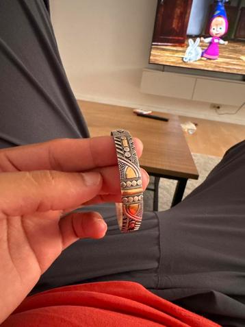 925 zilveren armband, handgemaakt met decoratieve stenen beschikbaar voor biedingen