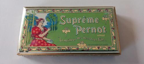 Oude metalen doos van Pernot Supreme, Verzamelen, Merken en Reclamevoorwerpen, Zo goed als nieuw, Ophalen of Verzenden