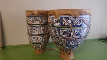 Marokkaanse bongos (Tbilat), Musique & Instruments, Enlèvement, Utilisé, Tambour