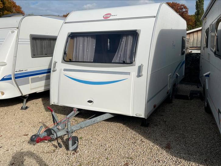 4 persoons Caravan Burstner 435, voortent, rondzit, vast bed, Caravans en Kamperen, Caravans, Bedrijf, tot en met 4, Rondzit, Vast bed