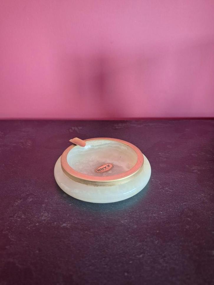 Cendrier en pierre onyx, Huis en Inrichting, Woonaccessoires | Overige, Zo goed als nieuw, Ophalen of Verzenden