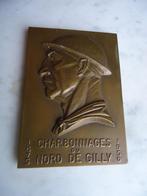 Bronzen medaille van Charbonnage de Gilly gesigneerd Darvill, Ophalen of Verzenden, Brons