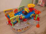 Vtech autogarage, twee wagentjes en extra sporen, Ophalen, Zo goed als nieuw