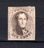 10 MH 1861 - Langwerpig medaillon (dun papier), Ophalen of Verzenden, Postfris, Spoor van plakker