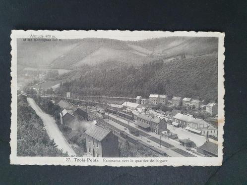 Trois-Ponts Panorama tout droit sorti du quartier de la gare, Collections, Cartes postales | Belgique, Affranchie, Liège, 1920 à 1940