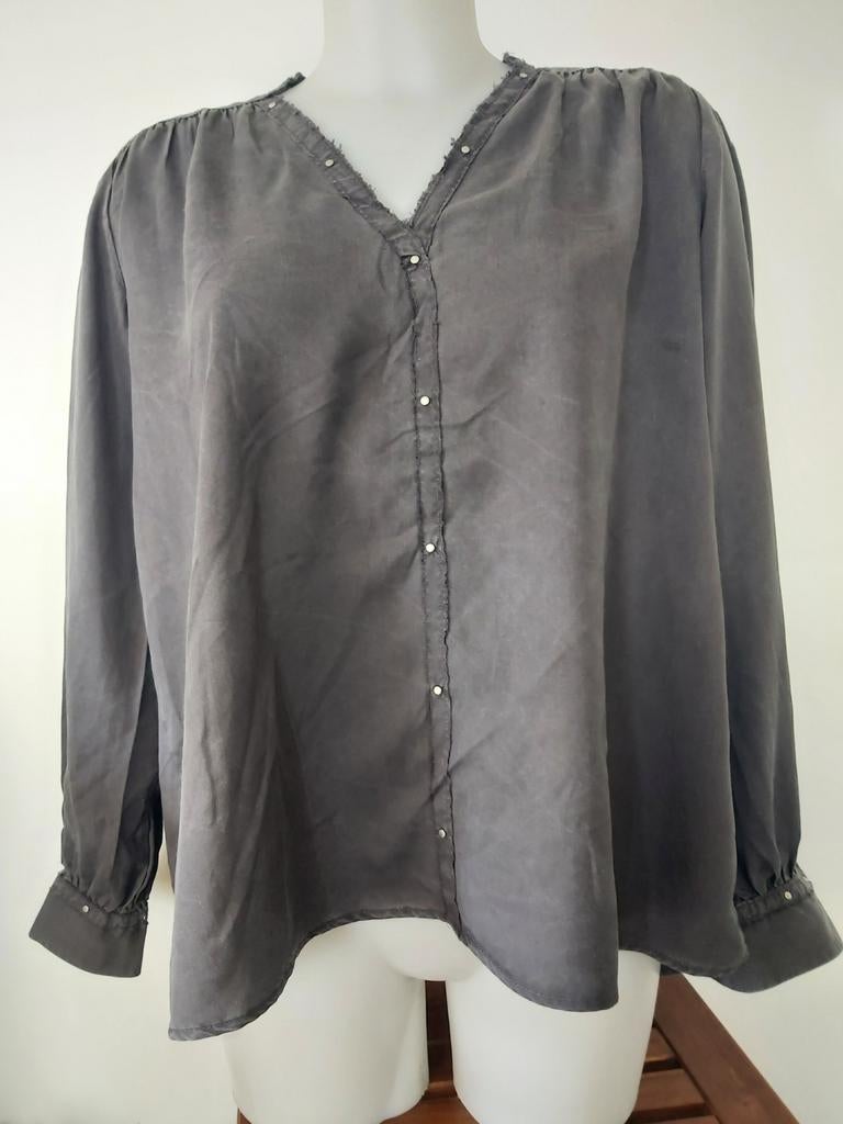 ZARA grijze blouse-stijl gebruikt, maat S, Ophalen of Verzenden, Gedragen