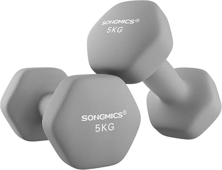 SONGMICS Set van 2 zeshoekige halters SNELLE GRATIS LEVERING, Sport en Fitness, Fitnessmaterialen, Nieuw, Overige typen, Armen