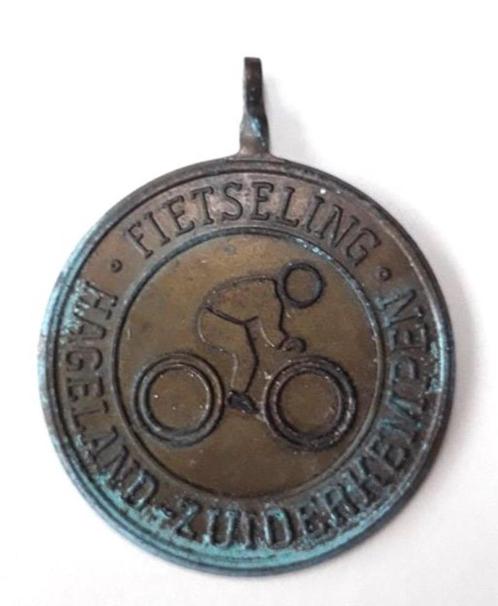 medaille "Fietseling -Hageland-Zuiderkempen", Postzegels en Munten, Penningen en Medailles, Verzenden