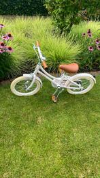 Kinderfiets, banwood 16 inch + steunwieltjes., Fietsen en Brommers, Ophalen, Gebruikt, 16 tot 20 inch, Zijwieltjes
