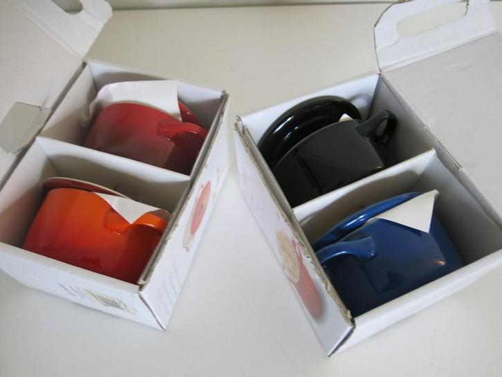 Le Creuset set van 4 mini-cocottes nieuw, Huis en Inrichting, Keuken | Potten en Pannen, Nieuw, Ophalen of Verzenden