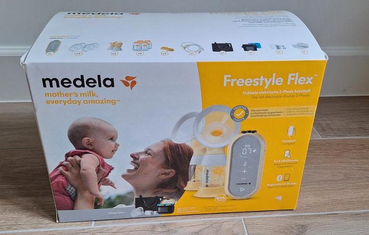 Dubbele elektrische 2-phase borstkolf Medela Freestyle flex, Kinderen en Baby's, Babyvoeding en Toebehoren, Zo goed als nieuw