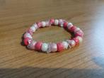 Kralen armband, Handtassen en Accessoires, Armbanden, Kunststof of Plastic, Ophalen of Verzenden, Zo goed als nieuw, Roze