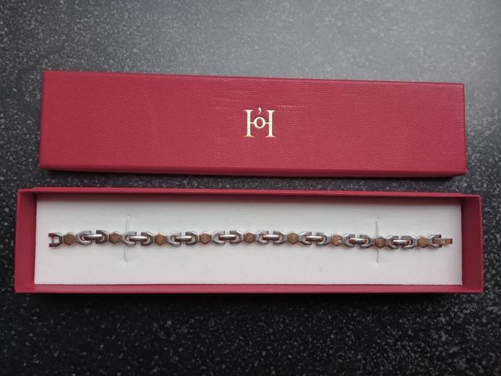 Armband in twee kleuren, Handtassen en Accessoires, Armbanden, Gebruikt, Ophalen of Verzenden