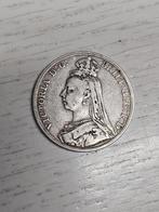 1 crown Vitctoria 1889, Ophalen, Overige landen, Losse munt, Zilver
