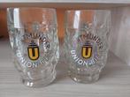 2 Dortmunder Union bierglazen met oor, Ophalen of Verzenden, Zo goed als nieuw