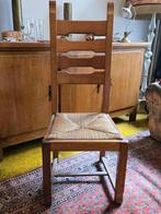 4 eikenhouten stoelen + 1 tafel, Antiek en Kunst, Ophalen