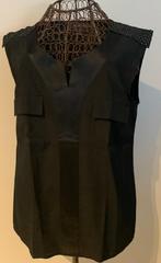 Marie Méro gekleed zwart tof topje 38 NIEUWSTAAT, Kleding | Dames, Topjes, Maat 38/40 (M), Zwart, Marie Méro, Ophalen of Verzenden