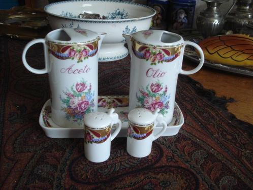 5 delig porseleinen tafelsetje VIZAVI ( limoges), Antiek en Kunst, Antiek | Servies los, Ophalen of Verzenden