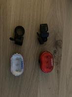 Lampes vélo, Fietsen en Brommers, Fietsaccessoires | Fietsverlichting, Ophalen, Gebruikt, Batterij, Verlichtingsset